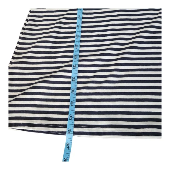 Duffield Lane "Chase" Striped A-Line Dress - Sianature Stretch Cotton M - Picture 8 of 10